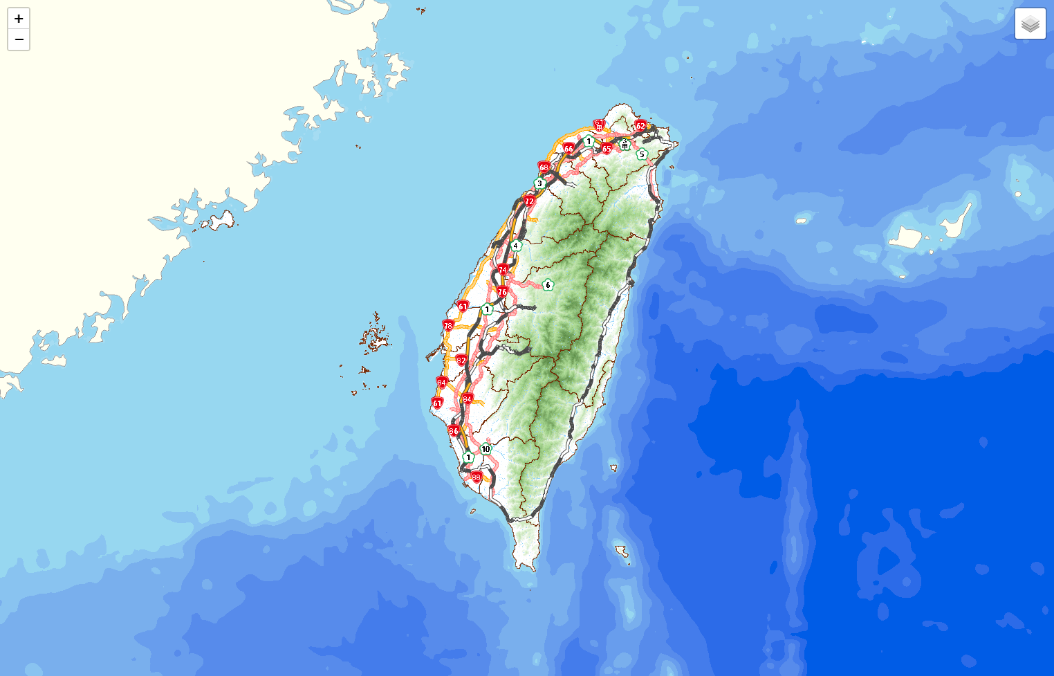 臺灣通用電子地圖（高DPI文字） 圖資
