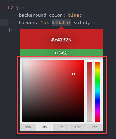 在顏色選擇介面中，點選新顏色與色碼形式